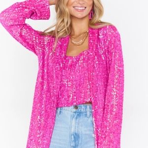 Dance Blazer ~ Pink Disco Sequin XL